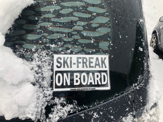"SKI-FREAK ON BOARD" Sticker